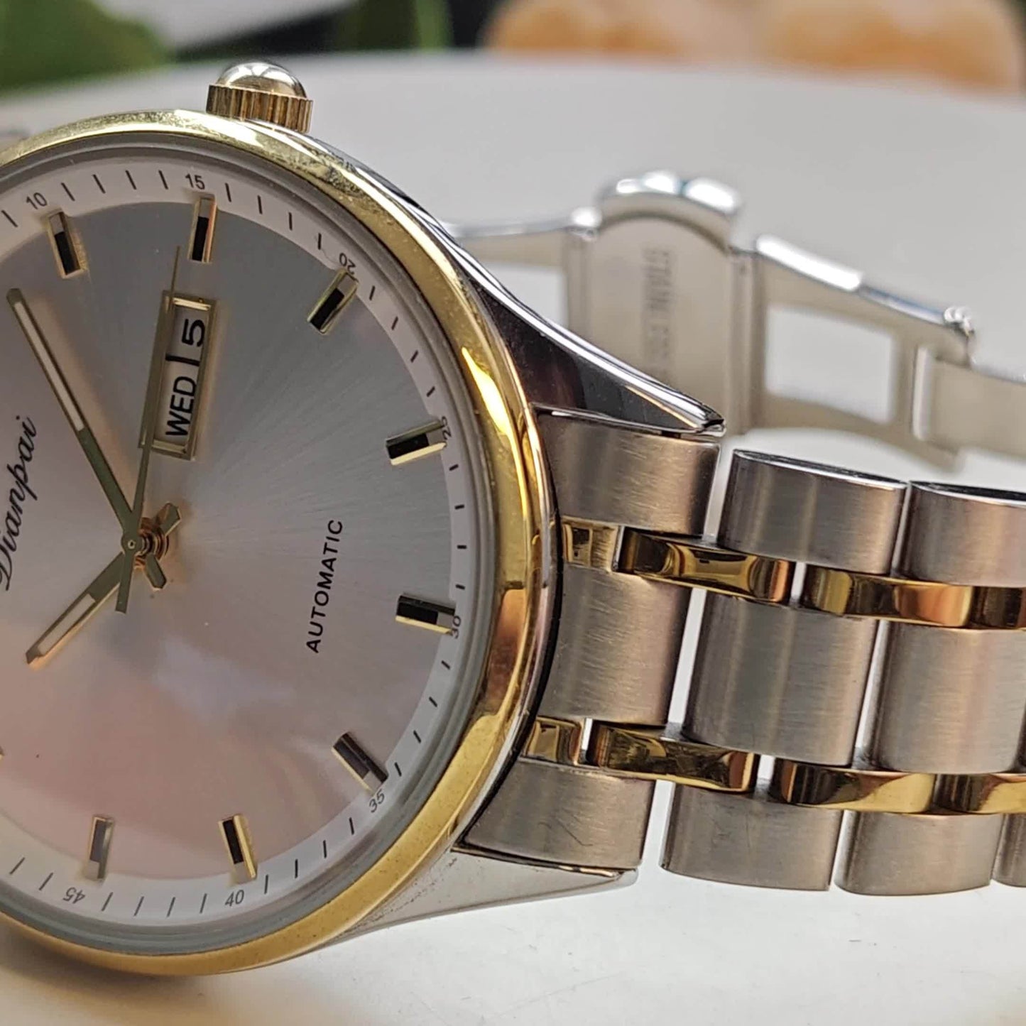 Dianpai Orologio meccanico automatico da donna, sofisticato ed elegante, con un design sportivo casual e alla moda, perfetto come regalo di compleanno