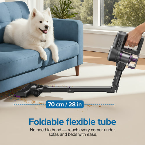 Aspirapolvere a batteria 35KPa, potente e leggero, 6 in 1, per tappeti, pavimenti e peli di animali domestici - Lubluelu P4/202 Aggiornato