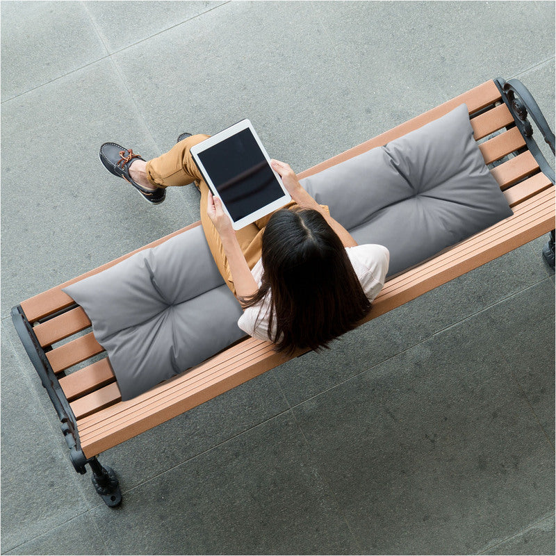 Cuscino da giardino per sedia a dondolo 120X40 cm, materiale impermeabile resistente a tutte le condizioni atmosferiche per terrazza, giardino, soggiorno - Compatibile con sedie, sedie a sdraio, sedie - Facile da pulire, accessori per mobili da esterno, c