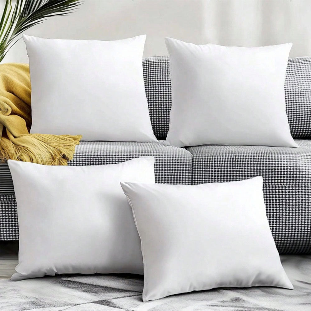 2/4 pezzi Imbottiture per cuscini quadrate morbide e soffici con chiusura a zip staccabile - 45X45/50X50 cm, cuscini decorativi multiuso per tutte le stagioni, adatti per letti, divani, decorazioni per la casa - Stile moderno