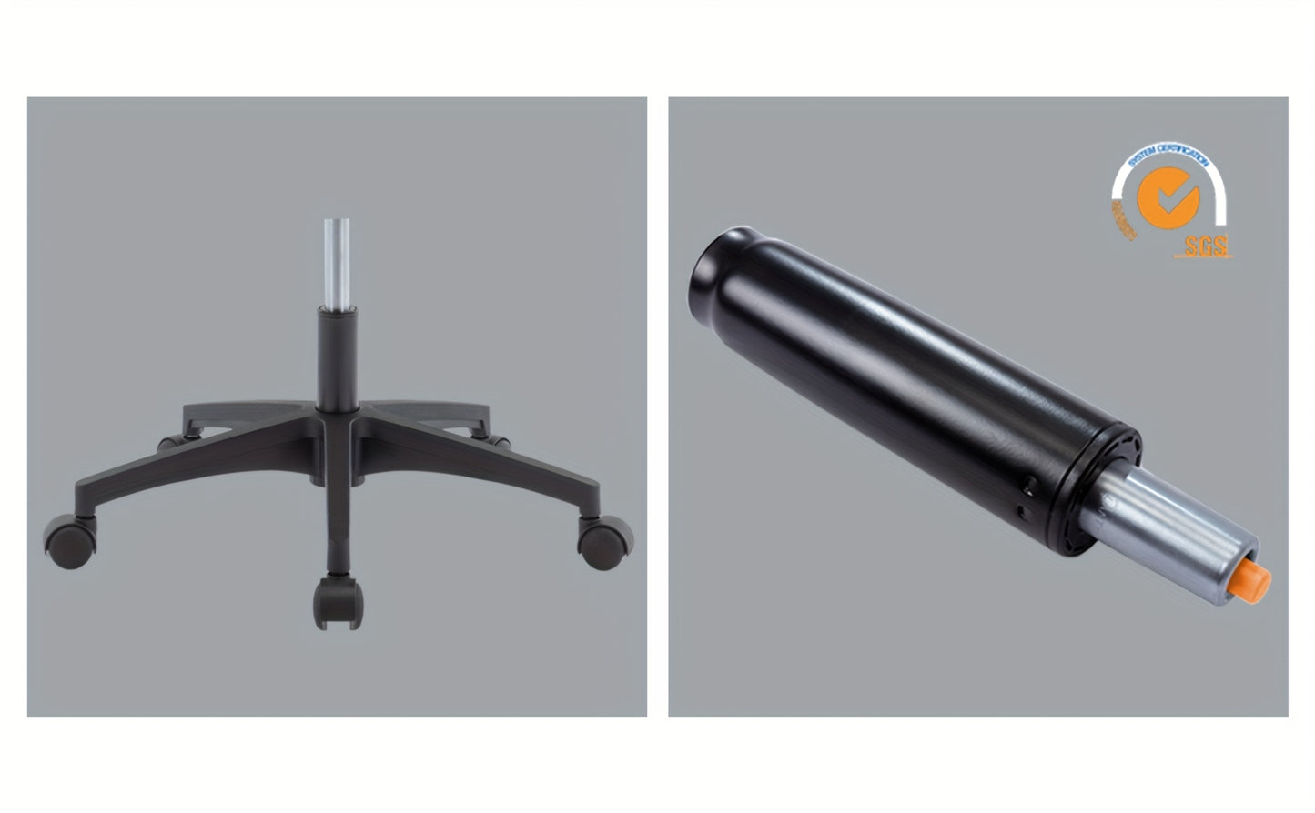 Sedia Ufficio Ergonomica con Supporto Lombare e Poggiatesta Regolabili, Funzione di Inclinazione e Rotazione, Sedia da Scrivania per Computer
