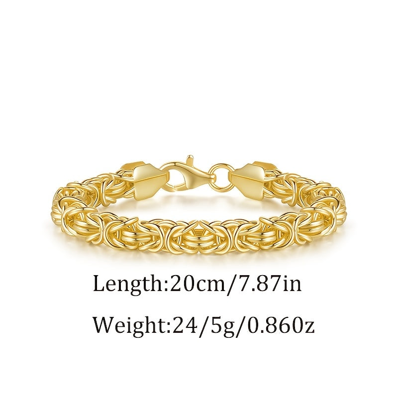 Magazzino Locale, Argento Sterling 925, Bracciale da Donna con Corda d'Erbacce Dorata, Stile Elegante per le Feste, Regalo Perfetto per le Donne, Confezionato in una Bella Confezione Regalo