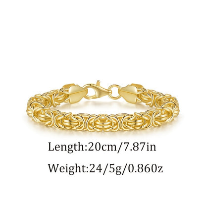 Magazzino Locale, Argento Sterling 925, Bracciale da Donna con Corda d'Erbacce Dorata, Stile Elegante per le Feste, Regalo Perfetto per le Donne, Confezionato in una Bella Confezione Regalo