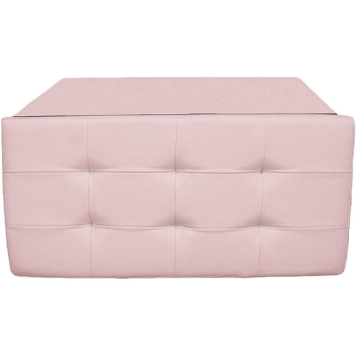 cecaro group POUFF POUF CONTENITORE ECOPELLE PANCA BAULE IMBOTTITO BOTTONI TRAPUNTATO VARI COLORI