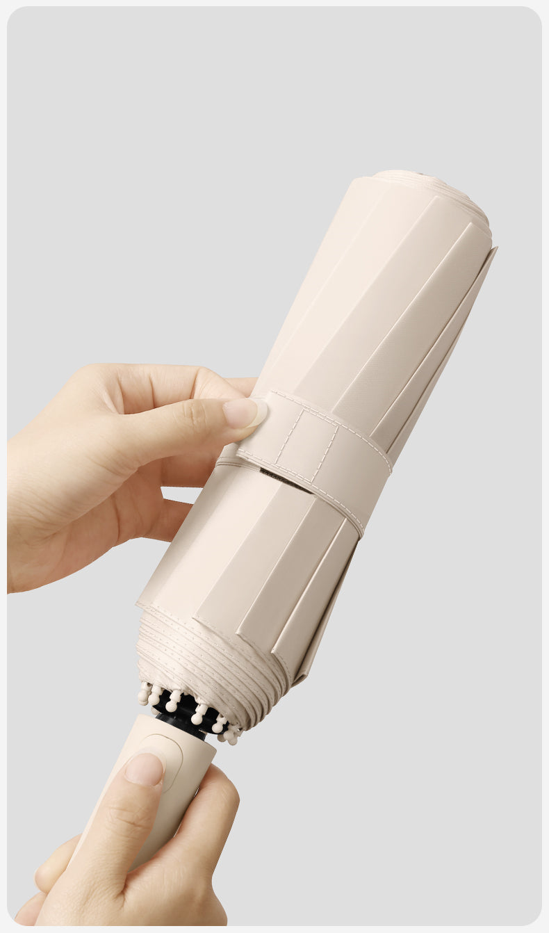 Ombrello pieghevole con fibbia completamente automatica, con protezione solare, specifiche 1 e 2 facoltative, adatto sia per uomini che per donne, ombrello da viaggio, con un diametro di 106 cm/41.2 pollici quando è aperto, robusto e durevole, ombrello di