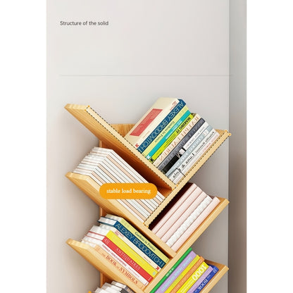 Libreria a Forma di Albero - Libreria Moderna a 14 Ripiani dal Pavimento al Soffitto, Realizzata in Materiale Legnoso Alto, Ideale per Conservare CD/Film/Libri. Libreria Pratica Adatta per Camere da Letto, Soggiorni e Uffici Domestici