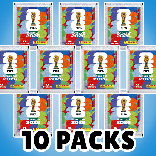 10 Pacchetti di Adesivi Fifa Mondiale 2026 – 7 Adesivi per Pacchetto, un Totale di 70 Adesivi