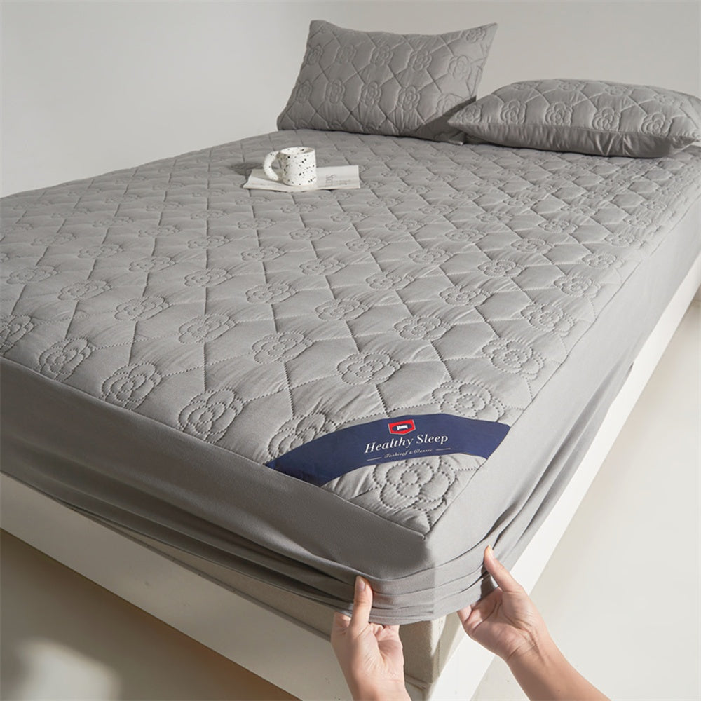 1 Protezione Materasso Impermeabile Comfort, Morbida e Traspirante con Tecnologia Soundwave, Lenzuolo con Angoli Impermeabile, Coprimaterasso Tinta Unita Silenzioso, Adatto per Appartamenti, Camere da Letto, Hotel, Stanze per Ospiti e Dormitori Studentesc