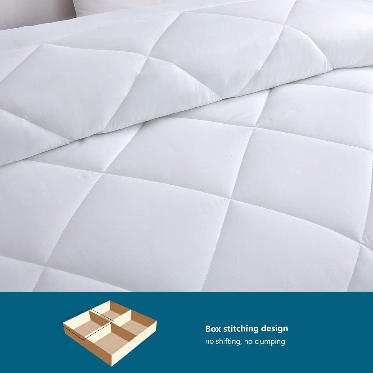 Hotel Series Copripiumino Trapuntato di Lusso - Piumone Morbido e Traspirante per Tutte le Stagioni, Lavabile in Lavatrice, Leggero e Caldo, Bianco Elegante per Casa o Hotel (135/155/200/220 cm) - Imbottitura in Poliestere Resistente, Accessori da Letto