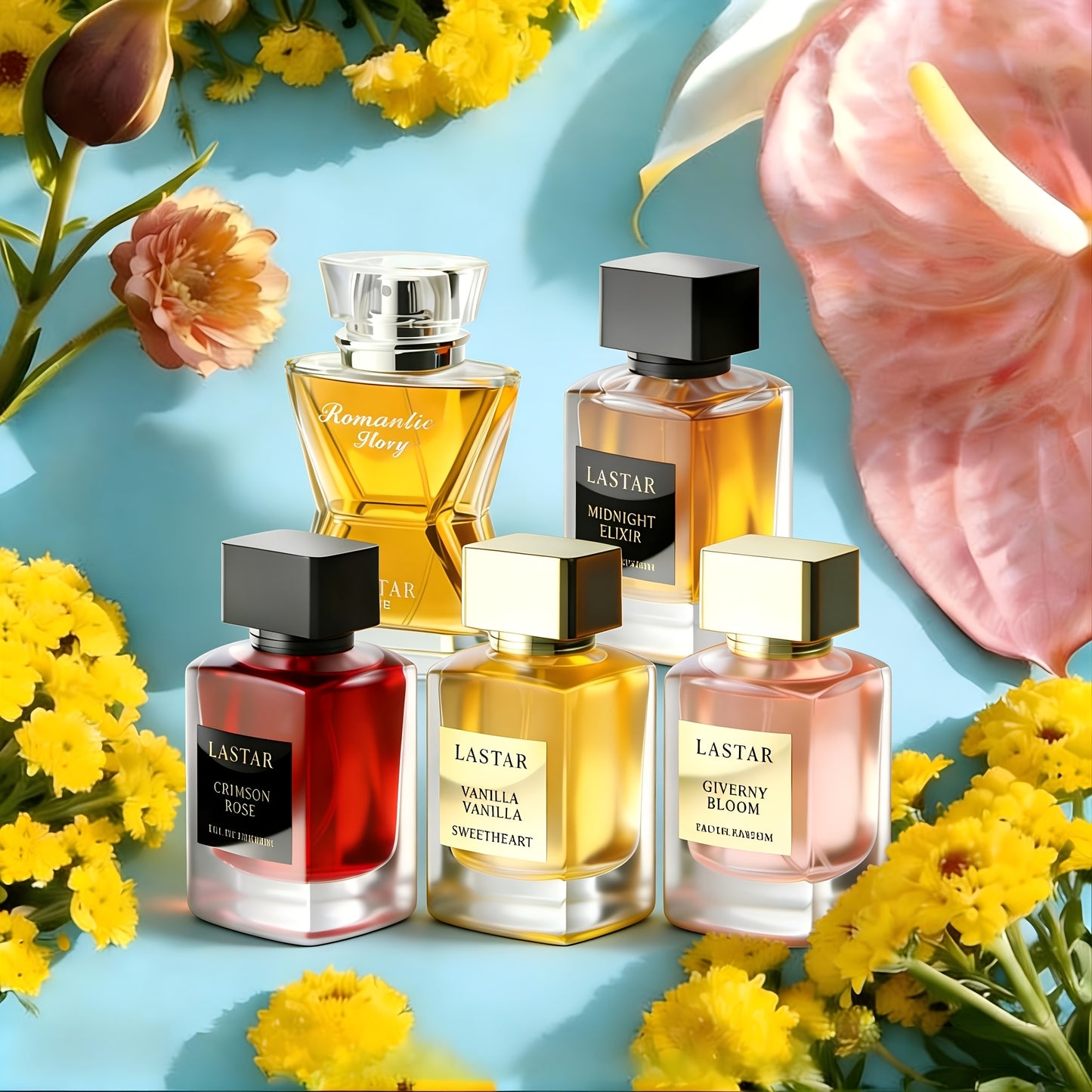 [Set di Profumi Settimanali] Set Regalo di Colonia da Uomo, 1 Flacone, 50ml/40ml, Vaniglia, Muschio Ambra, Copre l'Odore del Sudore, Contraccezione della Tua Diversa Esperienza di Fragranza, Senti il Fascino Romantico della Sorpresa, Regalo a Sorpresa per