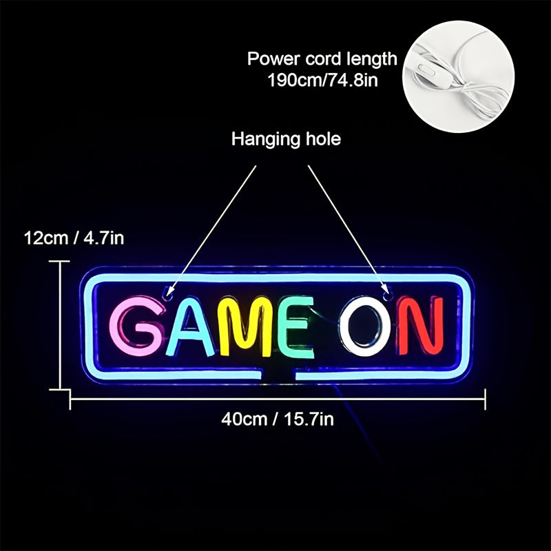 Luce al neon LED 2D piatta | Insegna luminosa colorata per camera da letto, casa, compleanno, festa di matrimonio | USB, materiale acrilico, da appendere alla parete, senza cornice