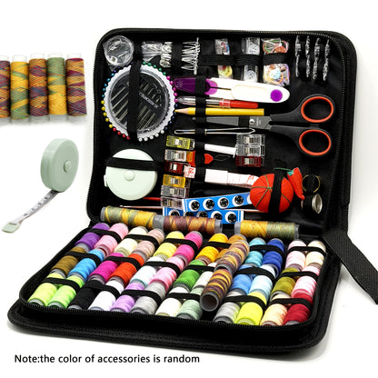 Kit Regalo da Cucito 269 Pezzi per Nonna, Mamma, Amici, Principianti Adulti, Viaggiatori – Forniture e Accessori da Cucito Portatili con Custodia – Include Filo, Aghi, Forbici, Metro a Nastro, Spilli e Altro