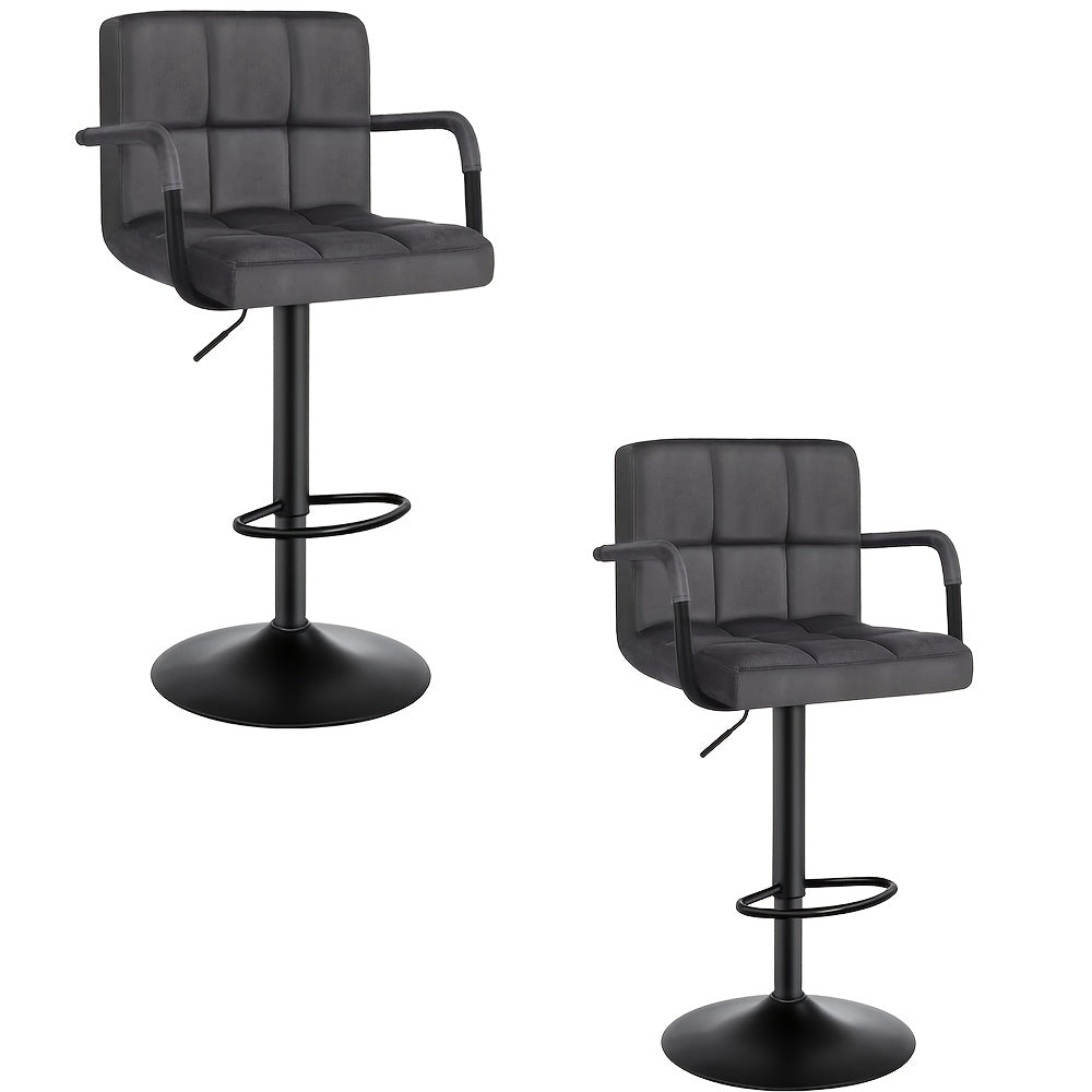 Sgabelli da bar, sgabello da bar girevole a 360° con altezza regolabile, sedia da reception, sgabelli da bancone moderni con schienale e poggiapiedi, sgabelli da bar ad altezza bancone, adatti per ufficio, bar, cucina, sala da pranzo, per regalo, regalo p