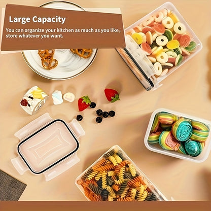 28 Contenitori Ermetici per Alimenti, Essenziali Domestici, Barattoli con Coperchio Organizzazione Dispensa e Conservazione in Plastica Set Ideale per Pasta, Farina, Zucchero, Mangime Animale, Etichette ed Evidenziatori – Multi-pack Magazzino Locale