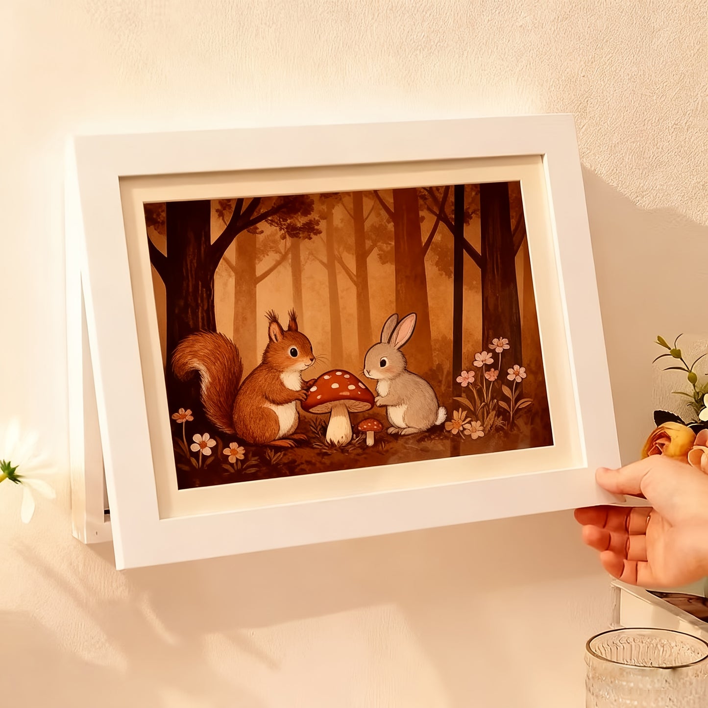 2 Pezzi Cornici con Coperchio a Ribalta - Formato A4, Ideali per la Camera dei Bambini, Design per Arredamento Casa, Capacità per 150 Opere d'Arte A4, Decorazione da Parete per Casa e Ufficio