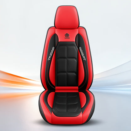 Set da 2 coprisedili per auto in pelle PU, protezioni ergonomiche universali per la maggior parte delle auto moderne europee