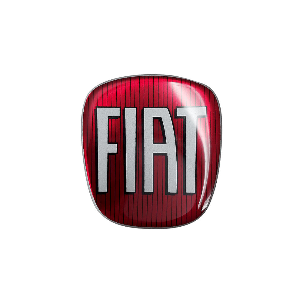 Fiat Adesivo 3D Ricambio Logo Anteriore per Grande Punto Anteriore Rosso