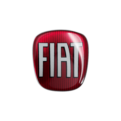 Fiat Adesivo 3D Ricambio Logo Anteriore per Grande Punto Anteriore Rosso