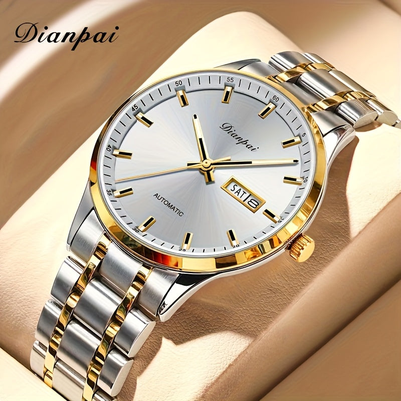 Dianpai Orologio meccanico automatico da donna, sofisticato ed elegante, con un design sportivo casual e alla moda, perfetto come regalo di compleanno