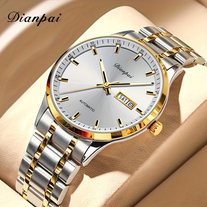 Dianpai Orologio meccanico automatico da donna, sofisticato ed elegante, con un design sportivo casual e alla moda, perfetto come regalo di compleanno