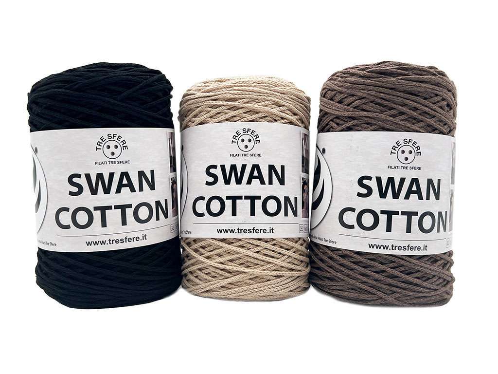 Cordino Swan Cotton in cotone per borse e uncinetto