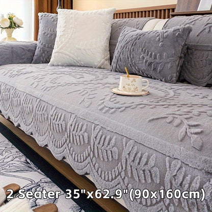 1 Copridivano in Peluche con Stampa Leopardata - Spesso, Caldo, Fintartan, Adatto agli Animali Domestici e Antiscivolo, Protezione per Divano per Soggiorno, Camera da Letto, Ufficio, Adatto a Diverse Dimensioni di Divano, Copridivani per Soggiorno