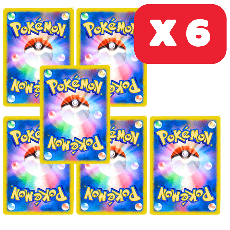 6 Carte EX Pokémon - Lotto di 6 Carte EX ufficiali giapponesi, rare o shiny