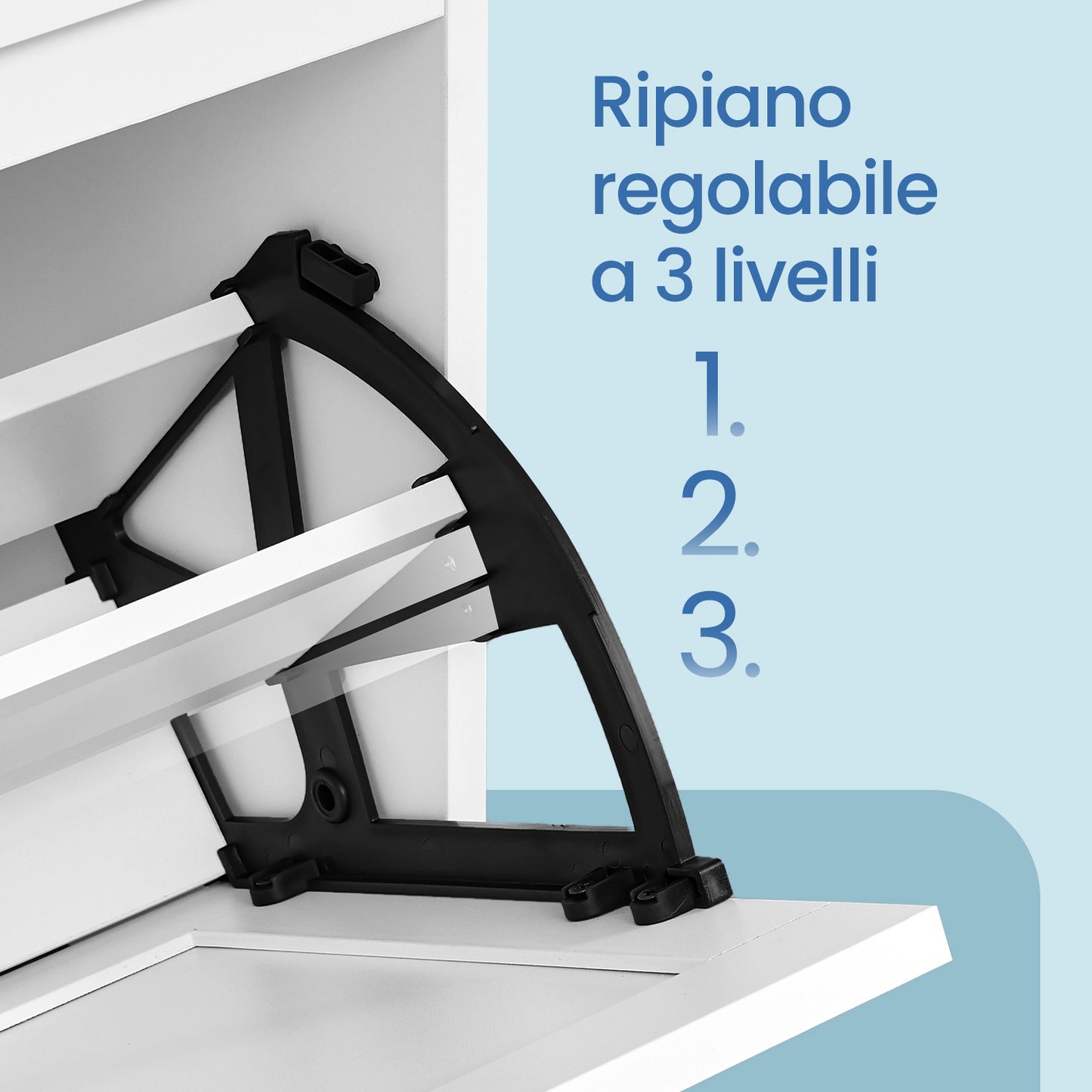 Panca Porta Scarpe da Ingresso con Anta Ribaltabile, Ripiano Interno Regolabile, Maniglie Laterali, Organizzazione pratica, 80 x 30 x 46 cm