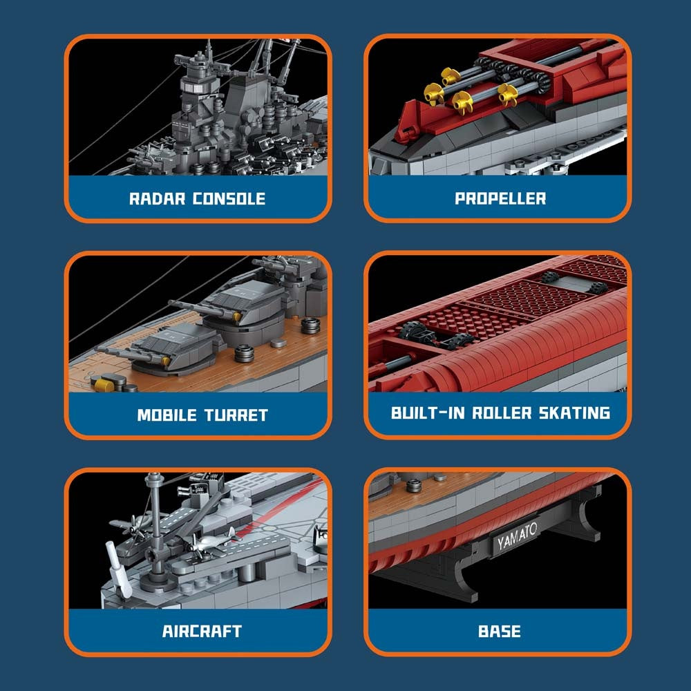 2569 pezzi, Set di blocchi da costruzione per navi 1:300, la migliore decorazione per la collezione di navi da navigazione MOC, il miglior regalo per gli amici che amano le navi e che amano costruire blocchi da costruzione, M7001