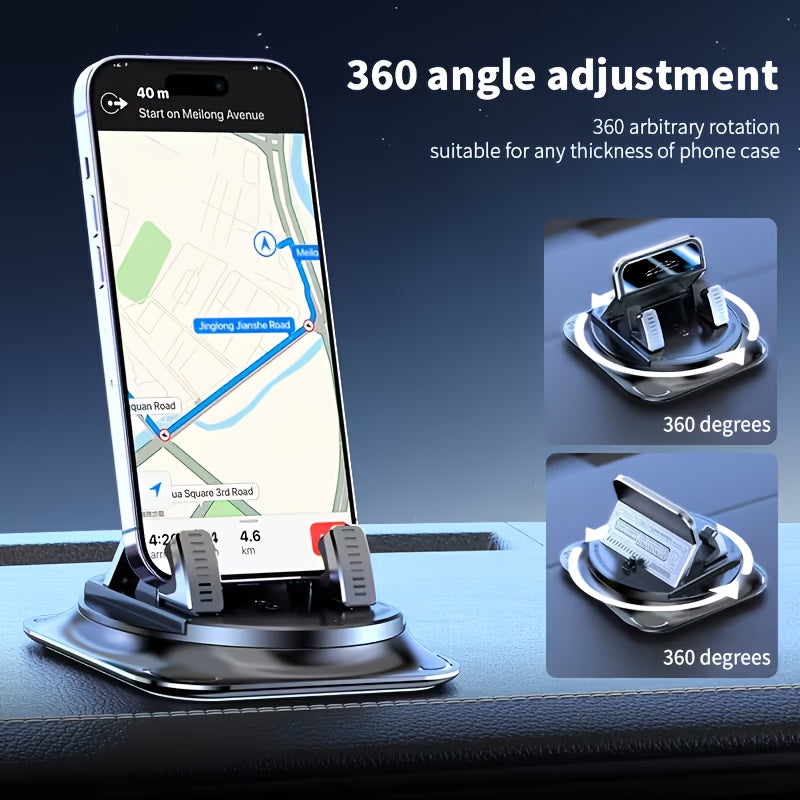 Supporto Telefono per Auto - Supporto Girevole da Cruscotto, Porta Cellulare per Auto, Supporto Telefono Rotante a 360°, Supporto a Ventosa Compatibile con Smartphone Apple e Samsung, Ideale per Veicoli
