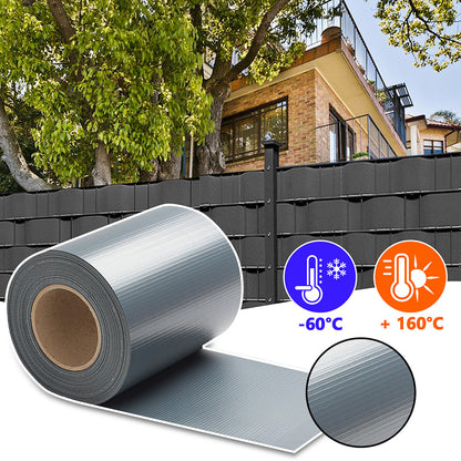 Striscia per recinzione privacy 35m-140m con clip, schermo privacy per recinzioni, striscia privacy da giardino per esterni, recinzione decorativa grigio scuro per giardini, 450g/m², facile da installare, schermo di protezione della privacy, parasole, ada