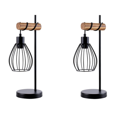 Lampada da comodino retrò a singola lampada, Lampada da tavolo per soggiorno in stile industriale, Dotata di interruttore, Lampadina non inclusa (ti aiuta a creare il tuo stile unico).