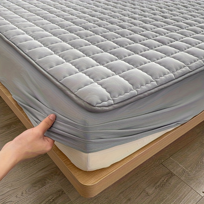 1pz Coprimaterasso Impermeabile, Lavabile in Lavatrice, Disponibile in Diverse Misure, Ultra Morbido e Confortevole Coprimaterasso Spesso, Adatto per Camera da Letto, Camera degli Ospiti, Protezione per Materasso d'Hotel (esclusi Cuscino e Federa)
