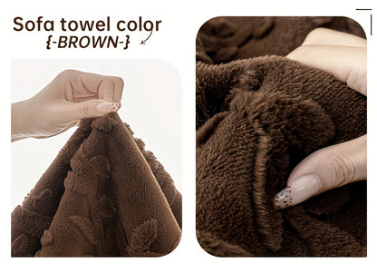 1 Copridivano in Peluche con Stampa Leopardata - Spesso, Caldo, Fintartan, Adatto agli Animali Domestici e Antiscivolo, Protezione per Divano per Soggiorno, Camera da Letto, Ufficio, Adatto a Diverse Dimensioni di Divano, Copridivani per Soggiorno