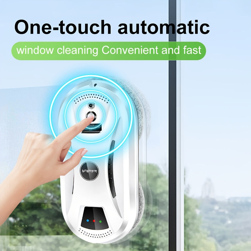 Puruikai 02 Robot Lavavetri Intelligente con Deposito Locale, Spruzzo Automatico d'Acqua, Telecomando, Pianificazione Elettrica, Robot Lavavetri ad Alta Aspirazione Anti-Caduta, Sicuro e Affidabile, Risparmio di Tempo e Sforzo, Regalo di Halloween e Natal