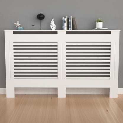 Copertura Radiatore Alta Mobile in Legno Altezza Interna 100Cm Coperture Riscaldatore Bianche Scolli Moderni Scaffale Radiatore Alto MDF Spesso Mobile in Legno Cucina Camera da Letto per Soggiorno
