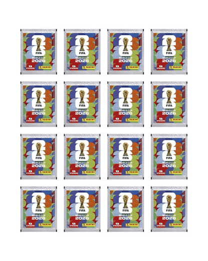 Scatola di latta con tasche per adesivi FIFA World Cup 2026 – Scatola di metallo con 8 tasche per adesivi
