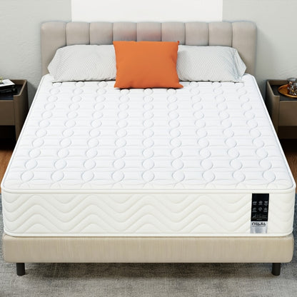 Materasso Singolo/Matrimoniale con Comoda Memory Foam, Materasso Hybird Pocket Sprungs con Isolamento del Movimento, Materassi Media Firmato 90/140/160X200X23Cm