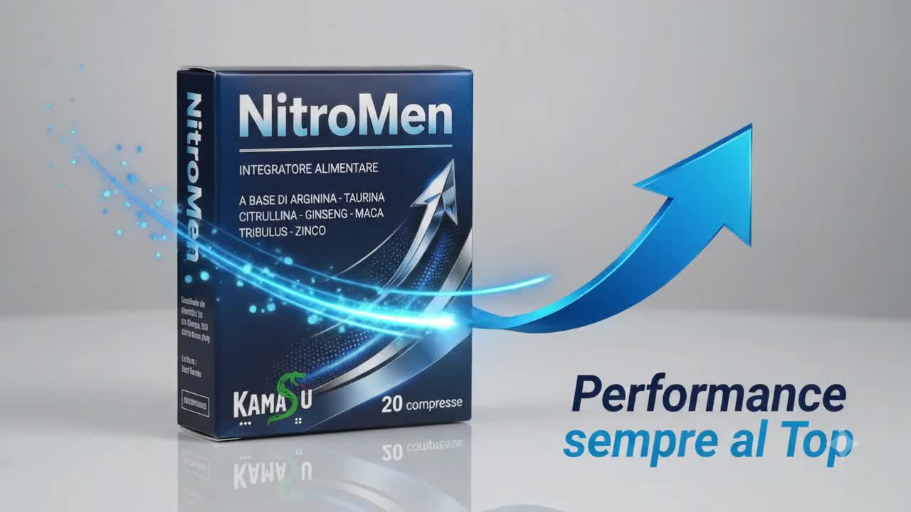 Integratore UOMO Potenziato con Maca nera, Arginina, Tribulus Terrestris, Taurina, Citrullina, Zinco - 20 Compresse Made in Italy