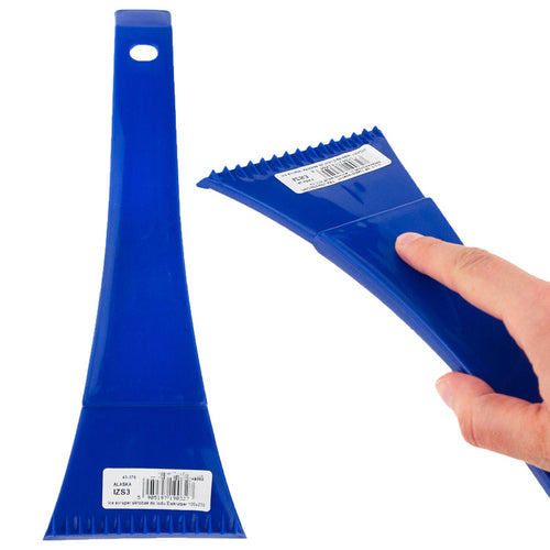 Raschietta per ghiaccio in plastica lunga per parabrezza auto con rimuovi ghiaccio