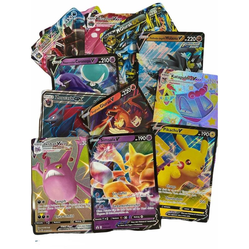 Pokémon XXL Inglese 2-Pack Jumbo Oversized Casualità Casuale V/VMAX/HOLO/EX/GX