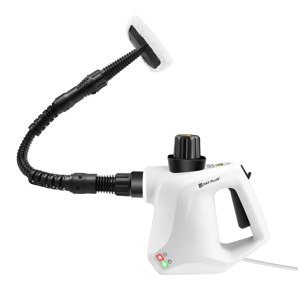 Pulitore a Vapore ad Alta Pressione per Auto, Macchina Vaporizzante 850W con Cavo di Alimentazione da 2.5m, Pistola a Vapore con Kit di 9 Accessori per la Rimozione di Macchie Multi-Superficie di Divani, Cucine, Piastrelle, Finestre, Tende, Moquette
