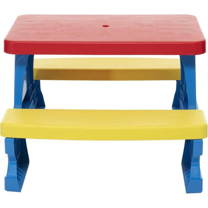 Gruppo di sedute per bambini da esterno - Tavolo da picnic con panche, resistente alle intemperie, vari colori