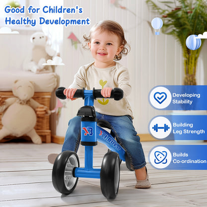 I BUY IT Bici in equilibrio per bambini - Bici leggera per bambini piccoli con telaio robusto e base ampia, 4 opzioni di colore (Rosa/Rosso/Verde/Blu/Giallo) - Bici addestramento senza pedali con sistema di freno lineare e ruote basse per bambini e bambin