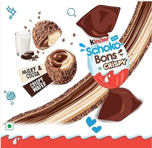 2Nd Set Kids Crispy Chocolate Bars - Medio 2X67G - Crispy Chocolate Bars con riempimento di cioccolato cremoso