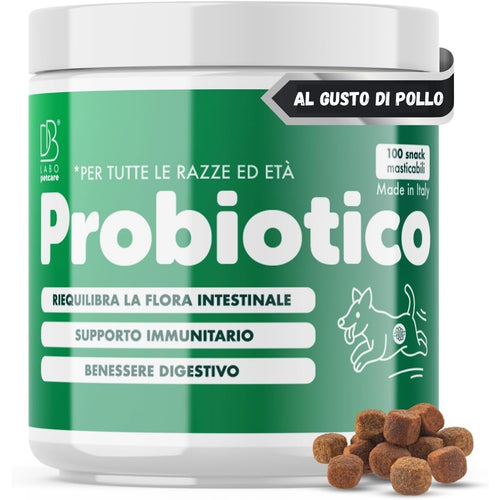 DB Labo - Probiotici per Cani - Probiotico Digestivo Per Cani dona Benessere - Fermenti Lattici Cane