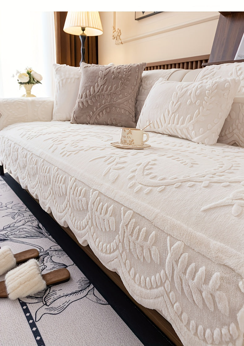 1 Copridivano in Peluche con Stampa Leopardata - Spesso, Caldo, Fintartan, Adatto agli Animali Domestici e Antiscivolo, Protezione per Divano per Soggiorno, Camera da Letto, Ufficio, Adatto a Diverse Dimensioni di Divano, Copridivani per Soggiorno