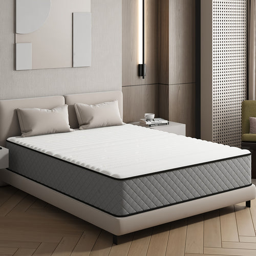 Materasso 7 Zone Livello di Firmezza H3 Altezza 25Cm/21Cm Materasso a Sfere con Memory Foam, Traspirante ed Ergonomico, Nucleo a Molla