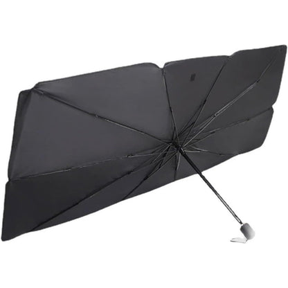 Cecaro Group 2 PEZZI Parasole auto ad ombrello, parabrezza interno auto ombrello con apertura rapida, parasole per auto protezione dal sole raggi UV 130x75 cm