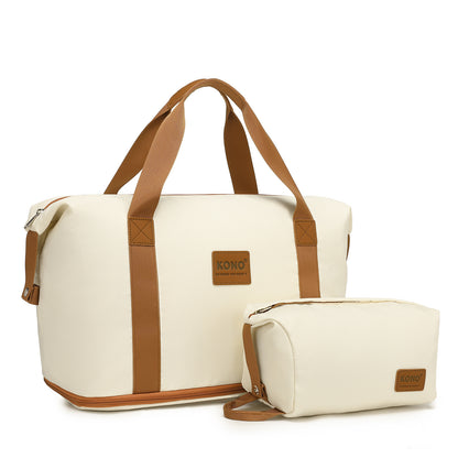 Set da 2 valigie da 24 pollici e 28 pollici per trousse da toilette, da campeggio, blu, eleganti, in ABS+PC a pois, con guscio rigido e lucchetto TSA, regalo per il rientro a scuola e per le vacanze
